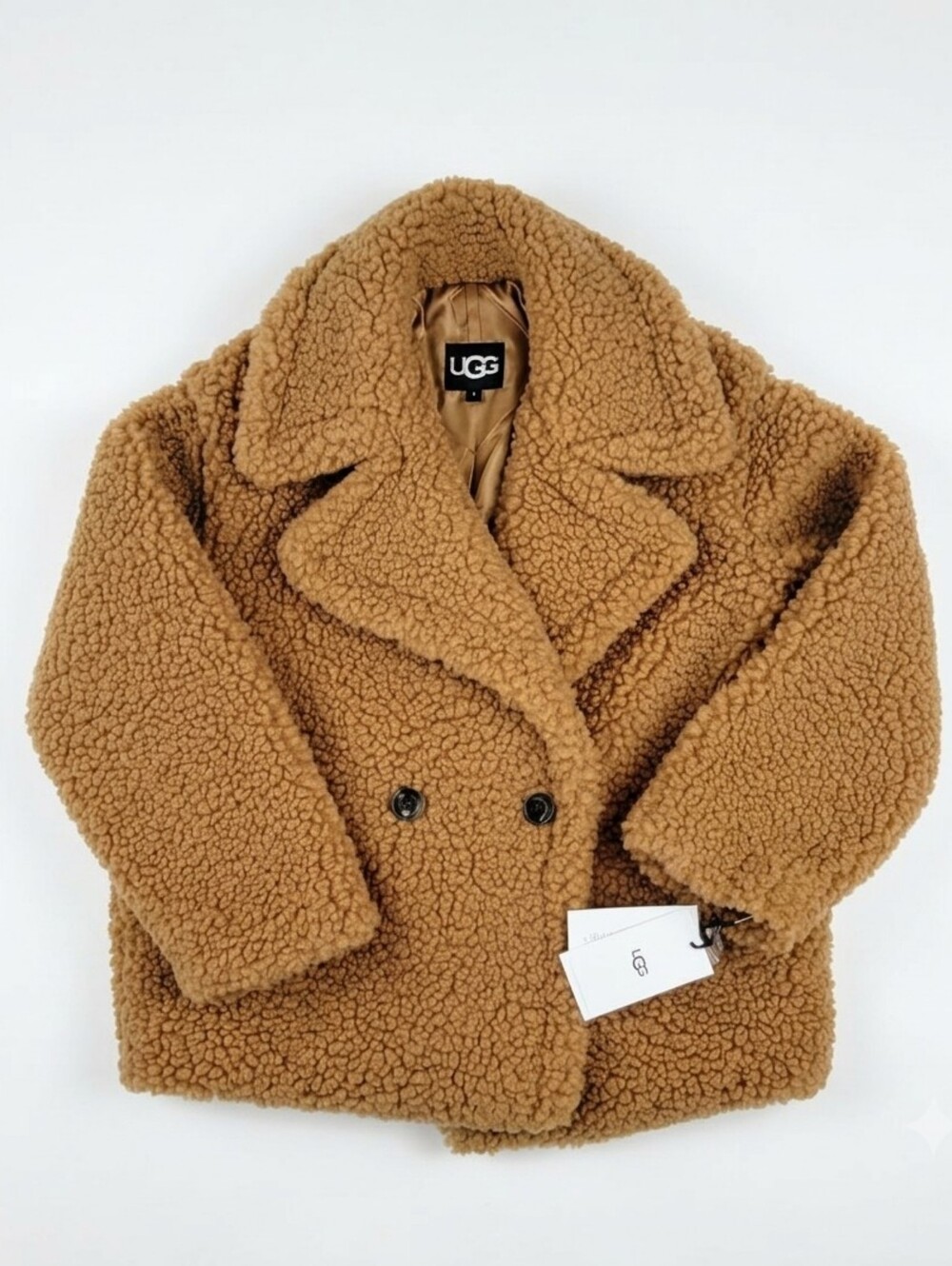 UGG Teddy Coat in Camel Brown